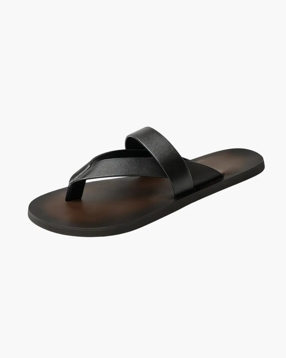 LITHUA Juoda / 39 Isolio™ | Minimalistiniai Vyrų Sandalai