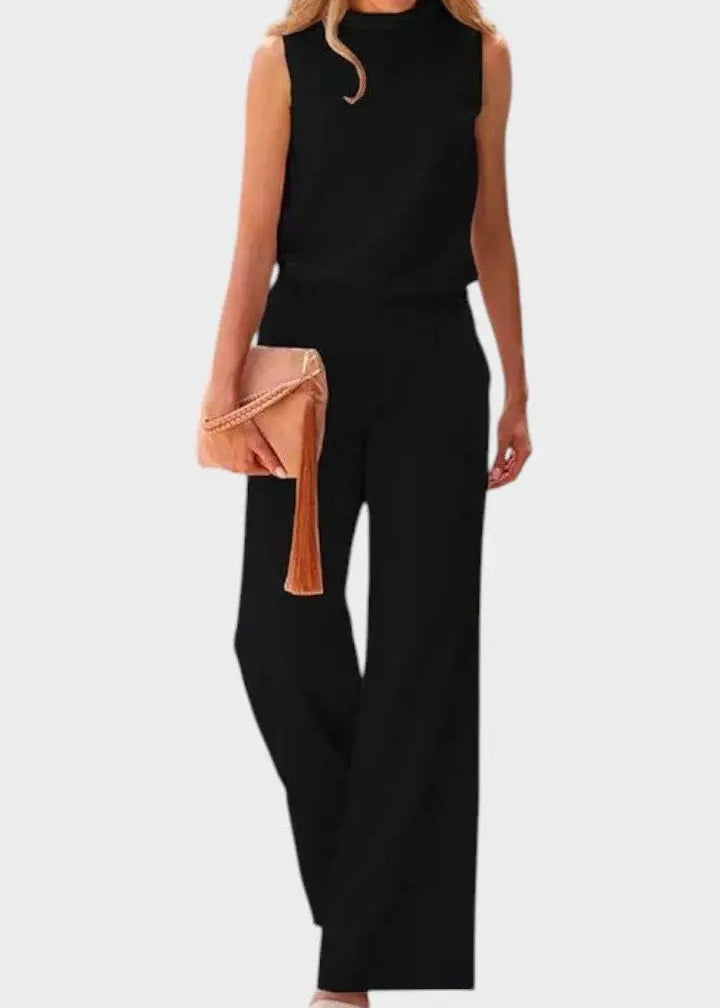 LITHUA Juoda / S Malina | Elegantiška jumpsuit
