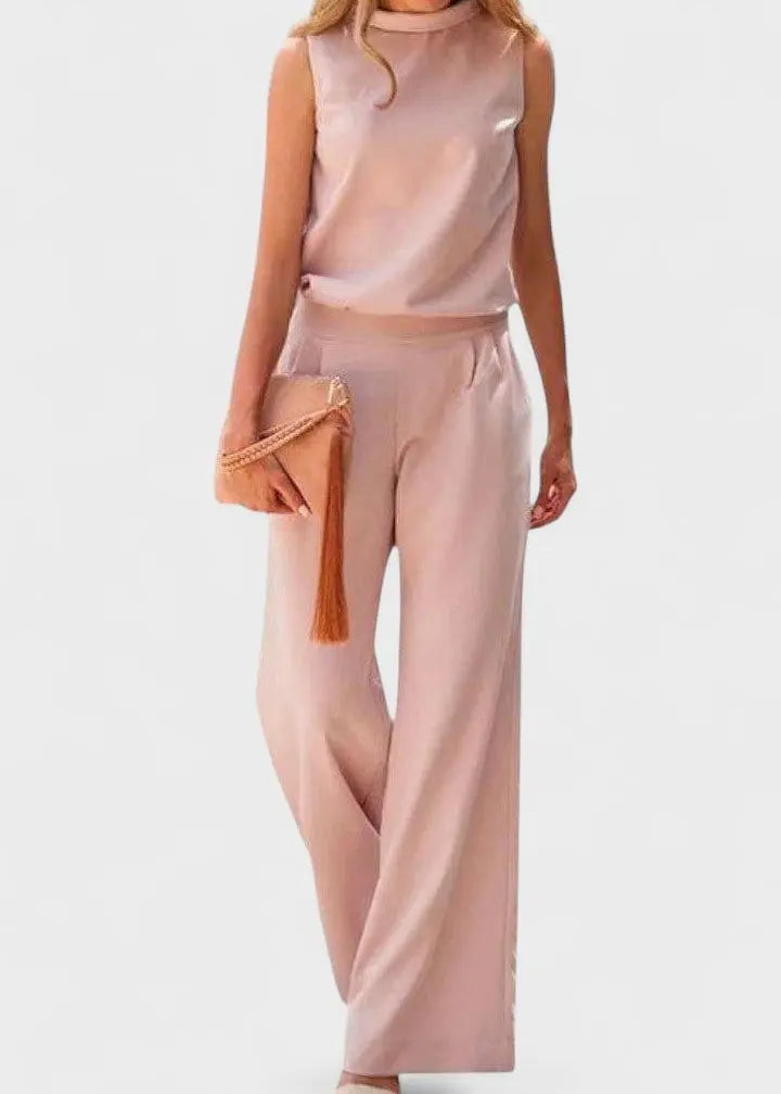 LITHUA Šviesiai rožinė / S Malina | Elegantiška jumpsuit