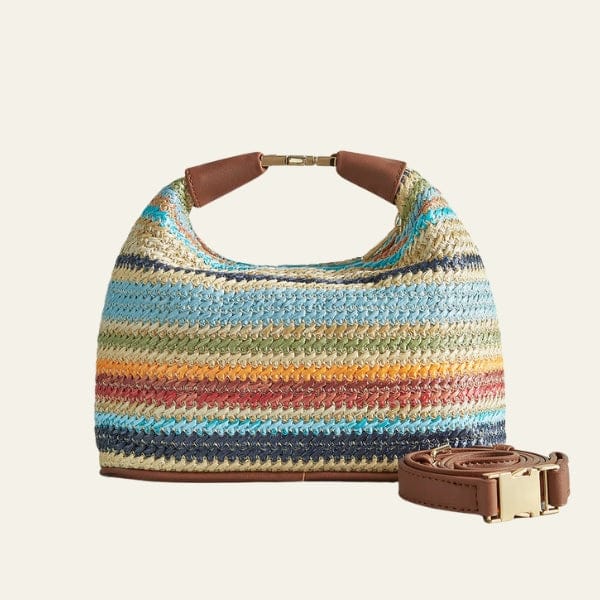 Velira Bags Daugiakampis / vienas dydis Riviera Multi-Stripe Hobo Krepšys