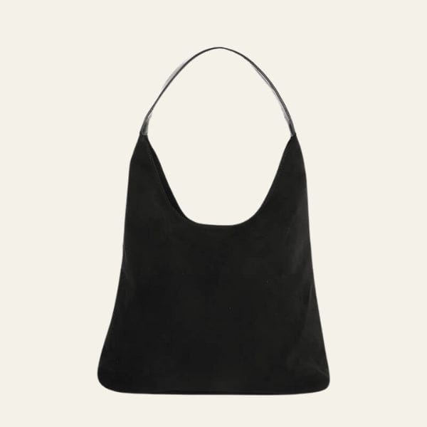 Velira Bags Juoda Valensijos Suede Hobo Krepšys