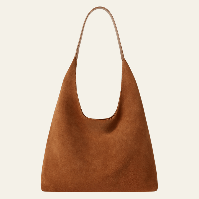 Velira Bags Ruda Siena Suede Hobo Krepšys