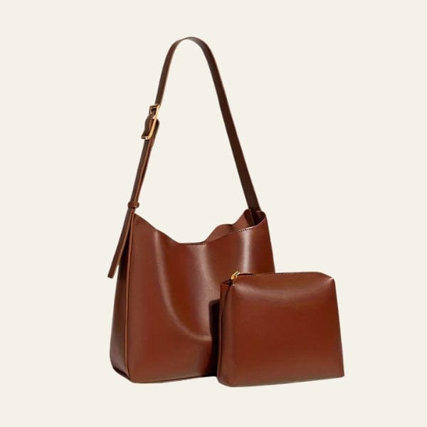 Velira Bags Ruda Sienos odinė hobo rankinė