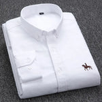 Velira Camisa Masculina Cavalins Manga Longa Balta / XS Vyriška ilgaamžė marškiniai Cavalins