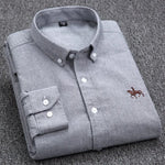 Velira Camisa Masculina Cavalins Manga Longa Pilka / XS Vyriška ilgaamžė marškiniai Cavalins