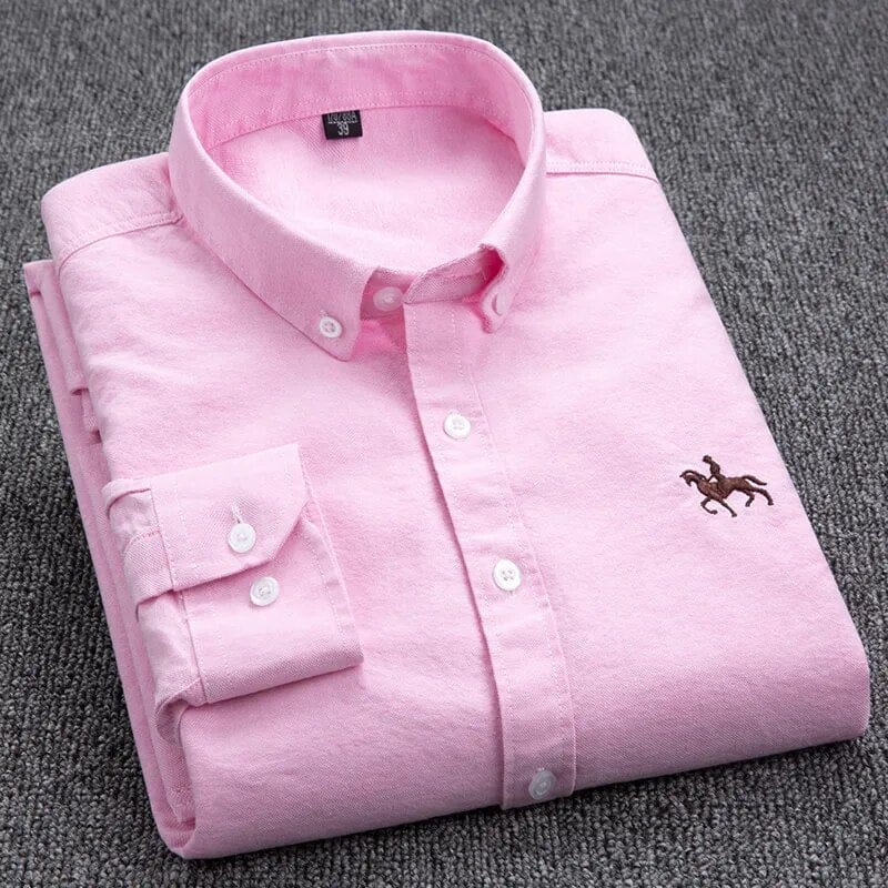Velira Camisa Masculina Cavalins Manga Longa Rožinė / XS Vyriška ilgaamžė marškiniai Cavalins