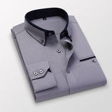 Velira Camisa Social Masculina Carino Pilka / S Vyrų Socialinė Marškiniai Carino