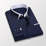Velira Camisa Social Masculina Carino Tamsiai Mėlyna / S Vyrų Socialinė Marškiniai Carino