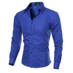 Velira Camisa Social Masculina Merlani Safyro mėlynas / S Merlani Vyrų Marškiniai