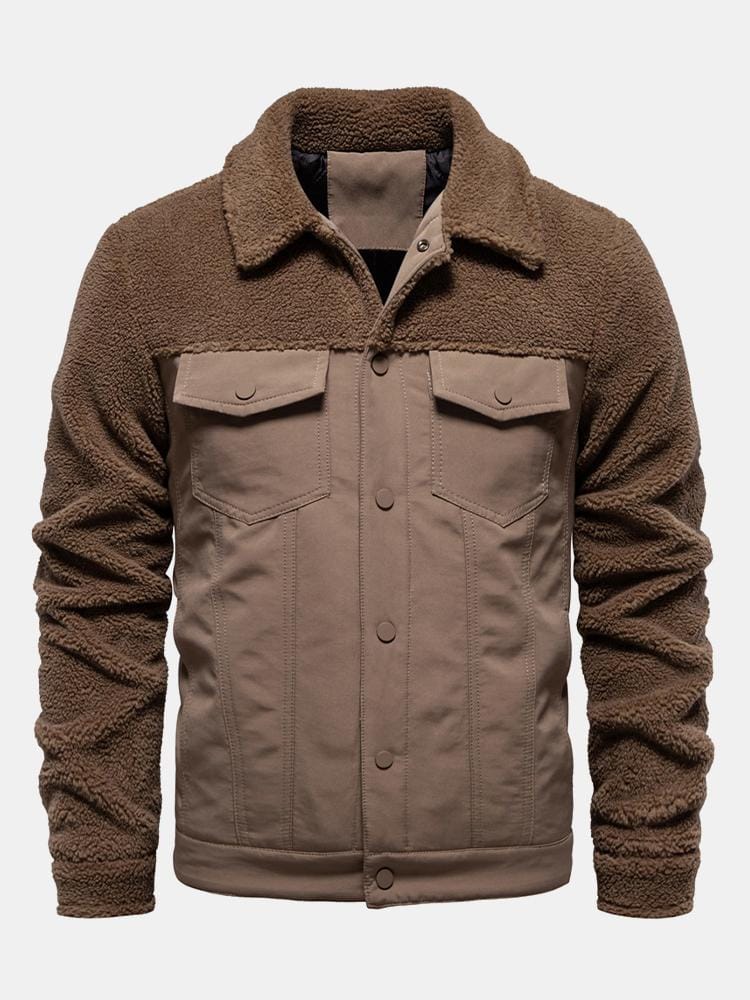 Velira Coats & Jackets Pamušalu išklota Teddy sujungta striukė