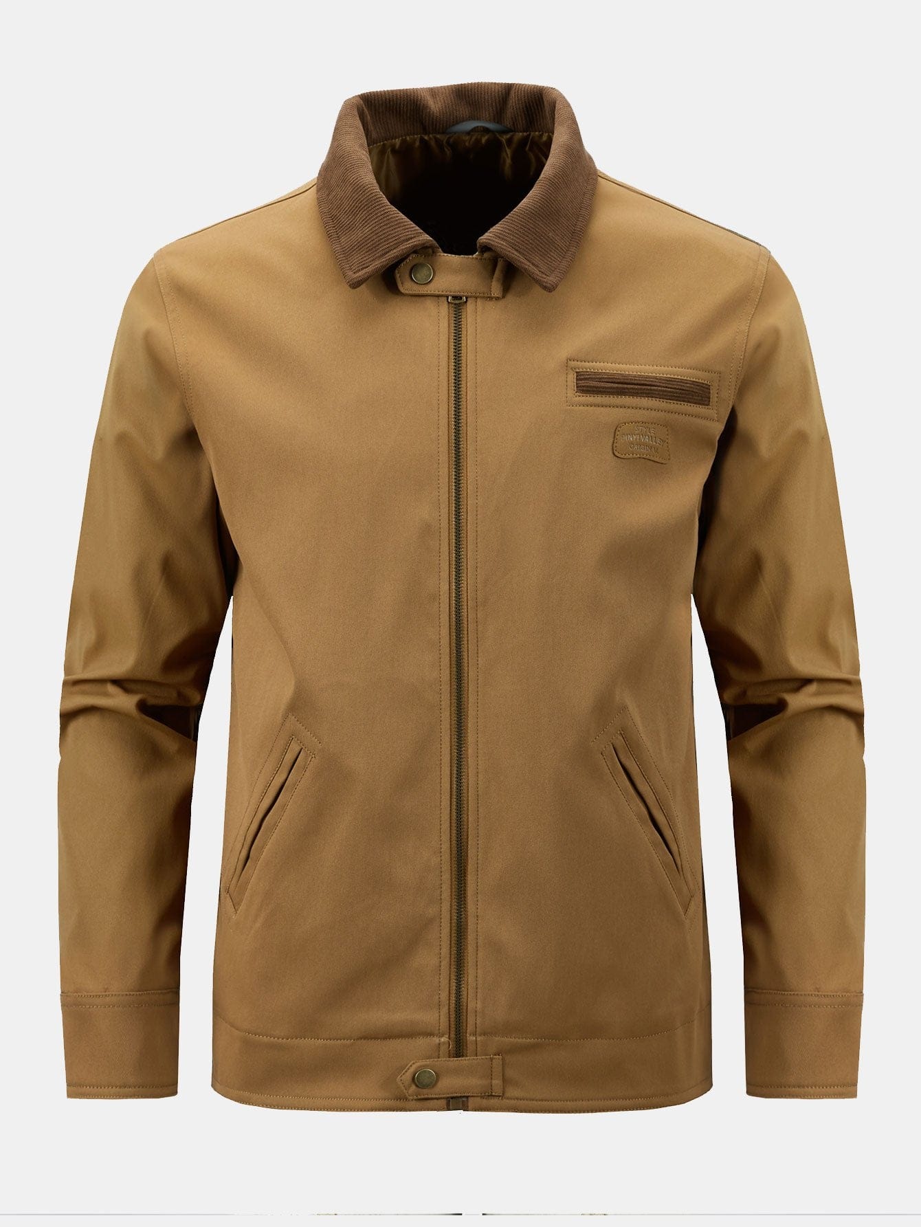 Velira Coats & Jackets šviesiai ruda / S Kordūrinio Apykaklės Su Užtrauktuku Striukė