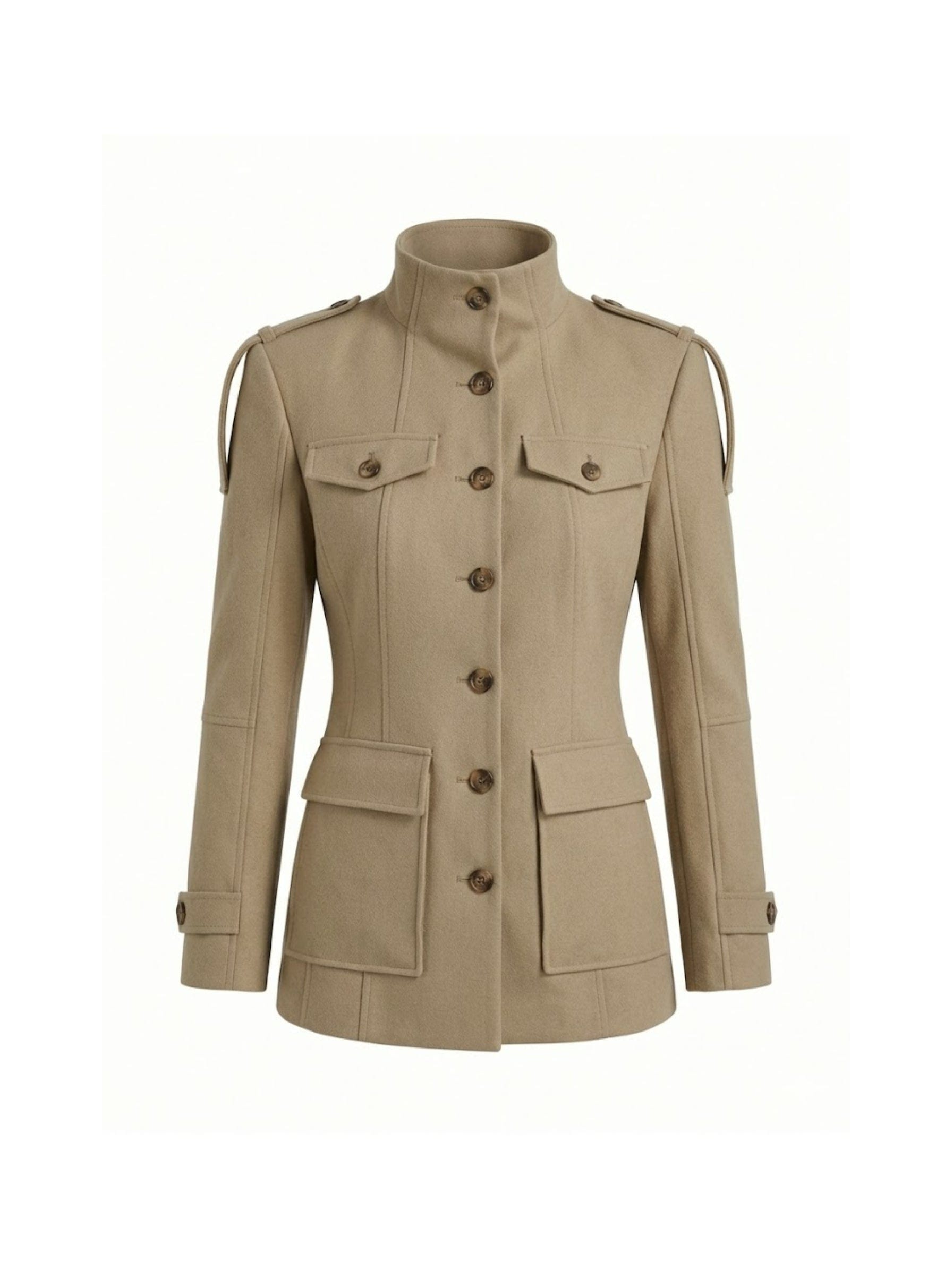 Velira Florence | Structured Button-Up Cotton Jacket Florencija | Struktūrizuota Medvilninė Striukė Su Mygtukais
