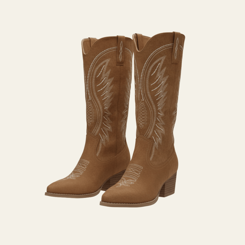 Velira Footwear Women Maren Siuvinėtos Vakarų Batai
