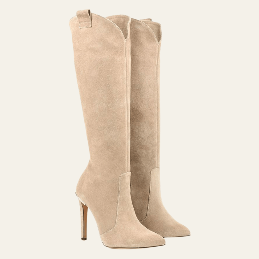 Velira Footwear Women Siena Suede Kelių Ilgio Batai