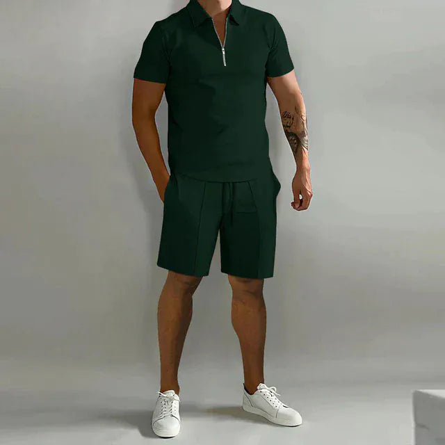 Velira Korte Broek Heren Elegantiškas Polo Marškinėlių Rinkinys