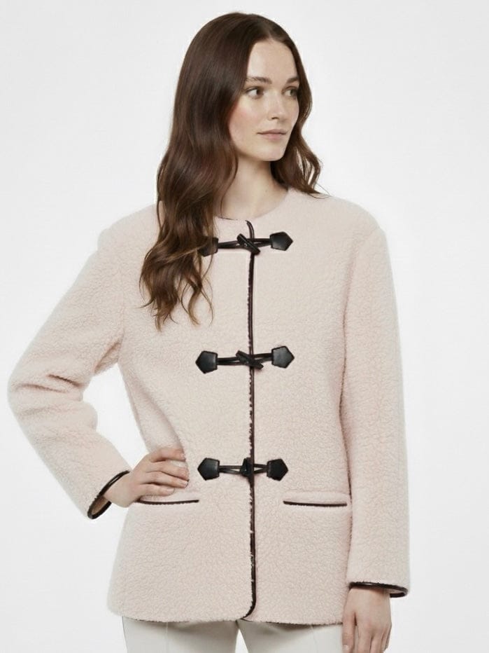 Velira Liz | Faux Shearling Toggle Coat Liz | Dirbtinio avikailio paltas