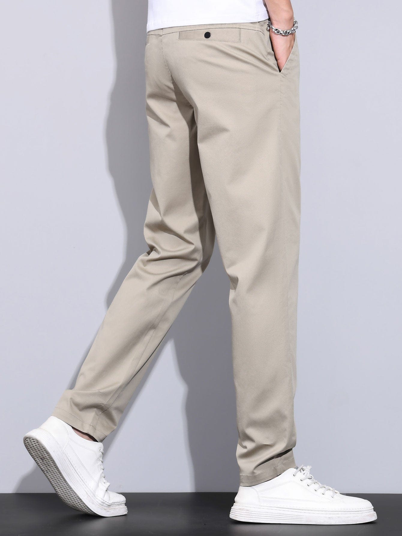 Velira Pants Elastinga Juosmens Tiesios Kojuos Kelnės