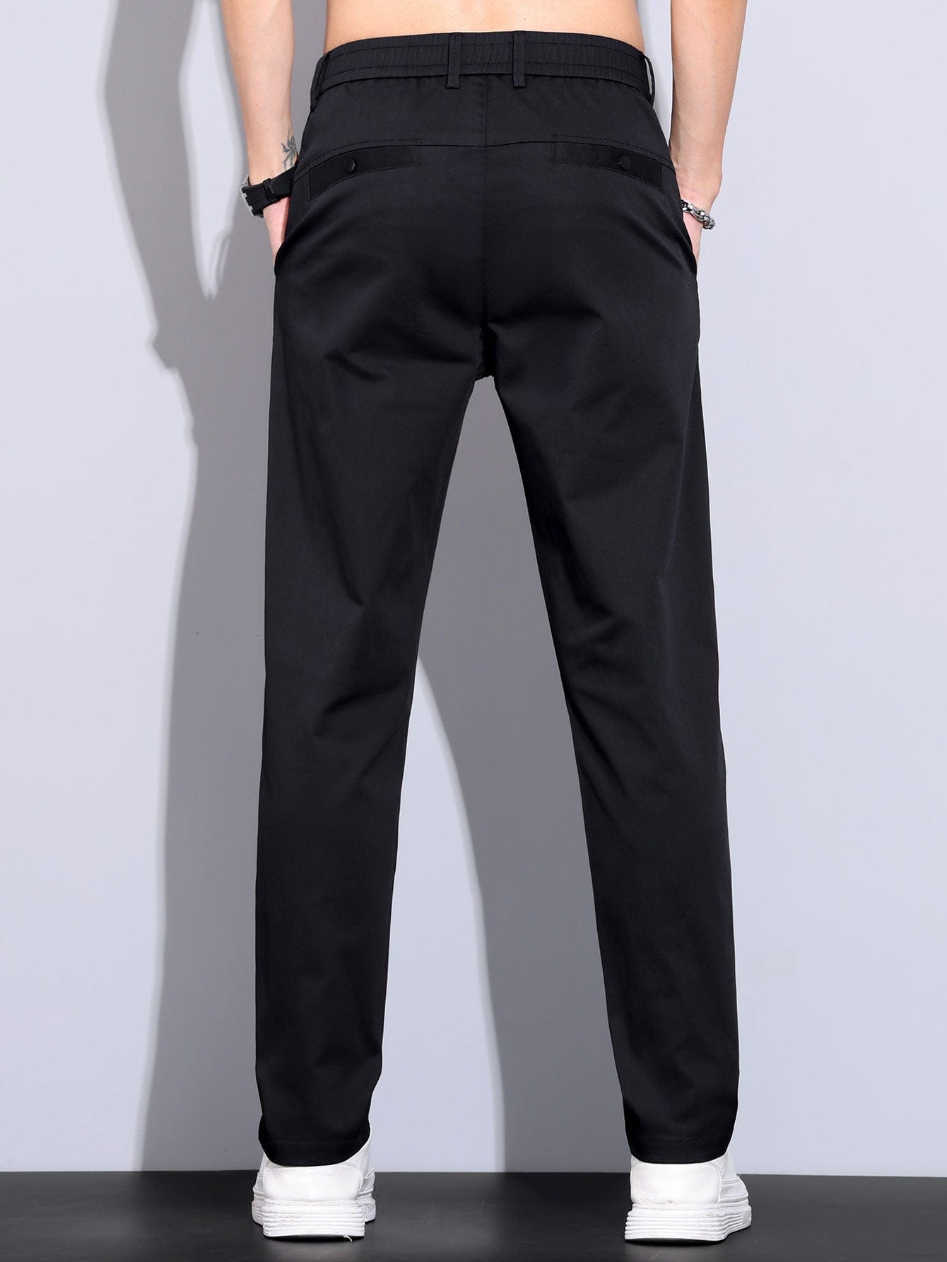 Velira Pants Elastinga Juosmens Tiesios Kojuos Kelnės