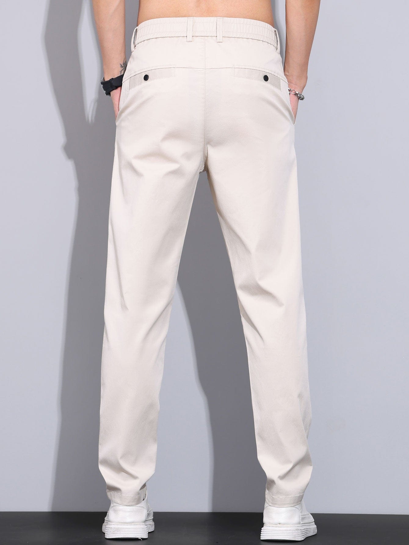Velira Pants Elastinga Juosmens Tiesios Kojuos Kelnės