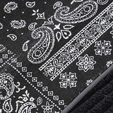 Velira Pants Šviesos džinsinio audinio paisley rašto kelnės