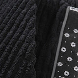 Velira Pants Šviesos džinsinio audinio paisley rašto kelnės