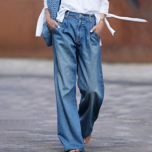 Velira Trousers & Bottoms Women Milan plačių kojų džinsai