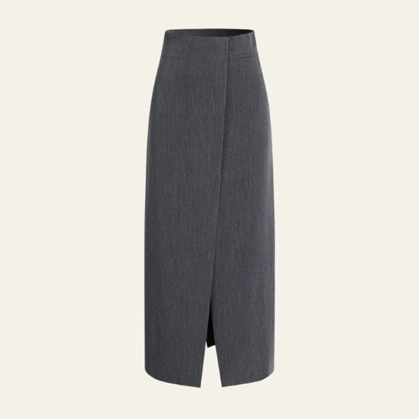 Velira Trousers & Bottoms Women Pilka / S Milano Maxi Sijonas su Priekiu