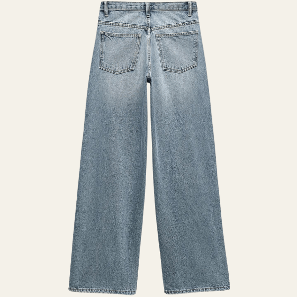 Velira Trousers & Bottoms Women Turino plačių kojų džinsai